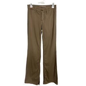 Vince Farrah Flare Pants Size 25 Tall Suntan Lightweight Corduroy Trouser FLAW